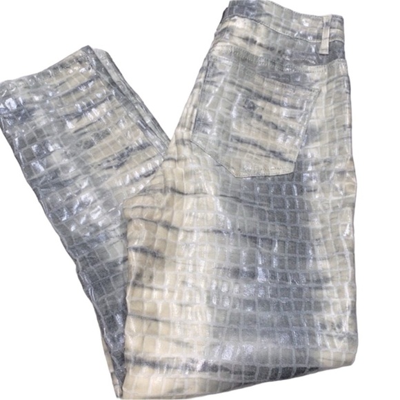 ASOS snakeskin green pants size 25 - Picture 1 of 8